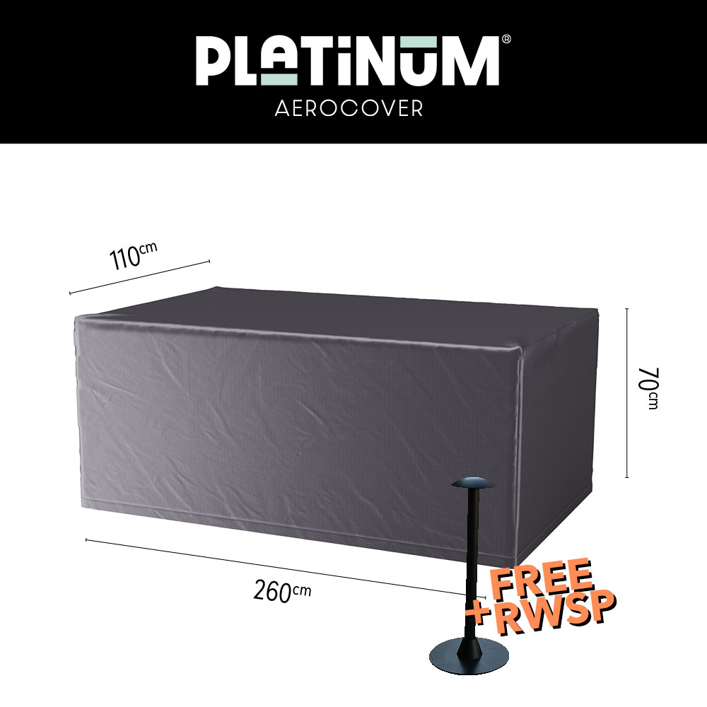 Hoes voor tafel of loungebank 260 x 110 H: 70 cm Hoes voor tafel of loungebank 260 x 110 H: 70 cm
