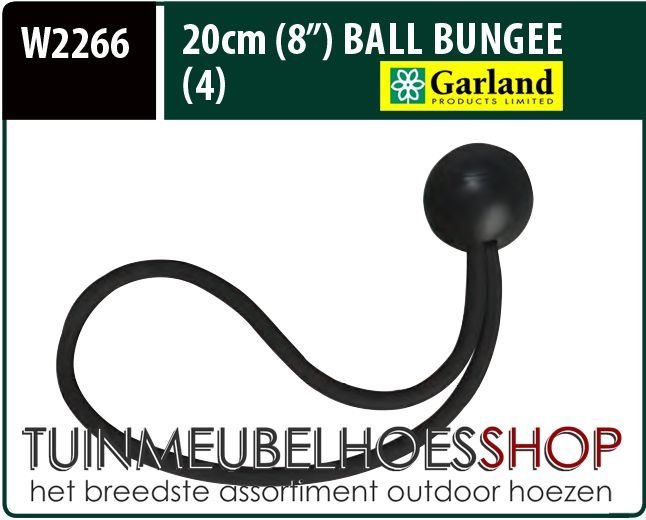 Elastische spanners, Ball Bungees, lengte 20 cm, 4 stuks