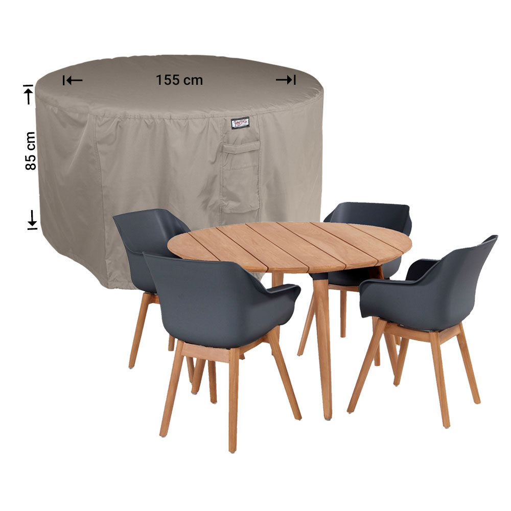 RDSR155-complete Ronde tuinset hoes Ø155 H: 85 cm