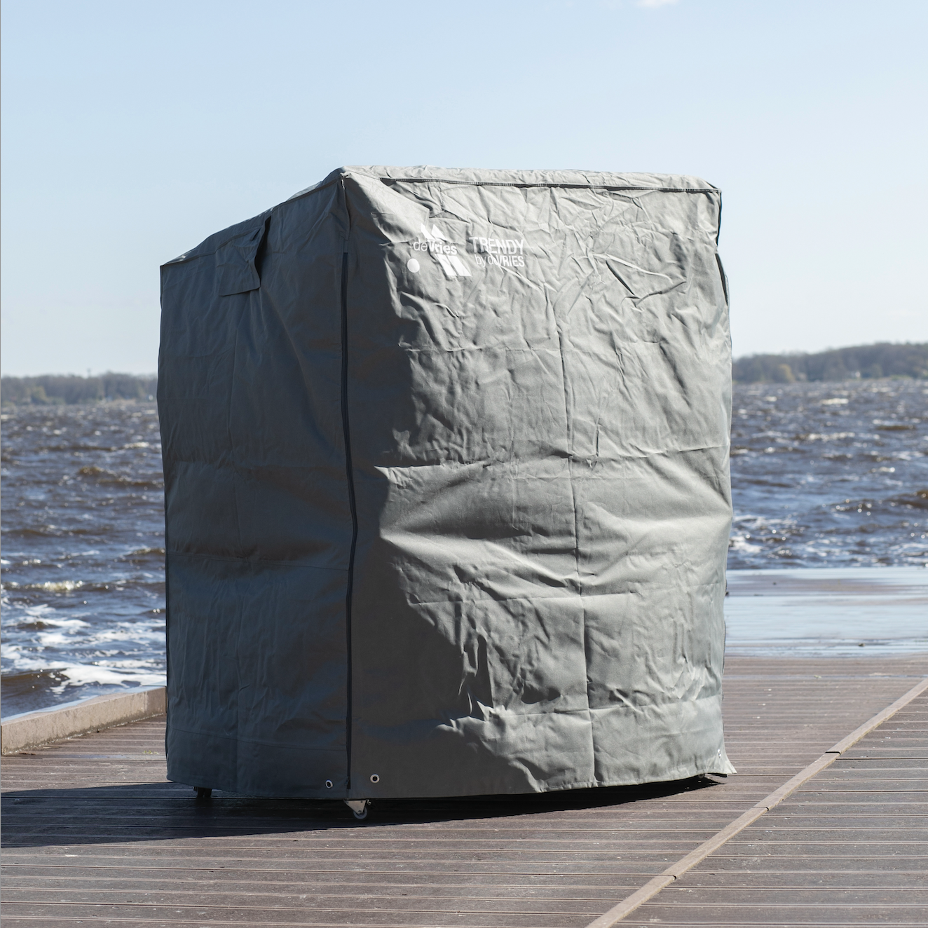 Strandkorfhoes 152 x 95 H: 165 / 140 cm deVries Classic XXL Strandkorfhoes 152 x 95 H: 165 / 140 cm deVries Classic XXL