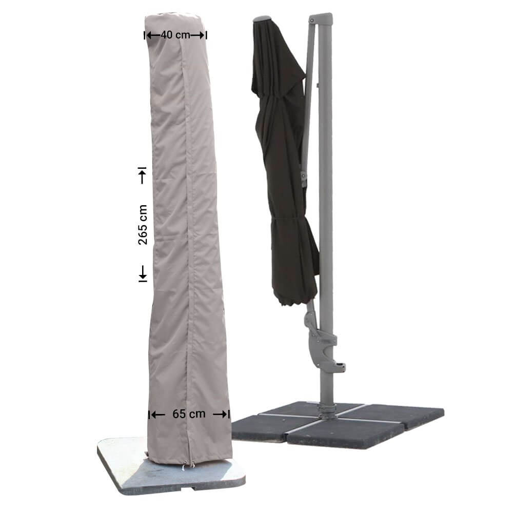 RUS265-completeY4upedabUvjEW Rechte parasol hoes 265 cm hoog