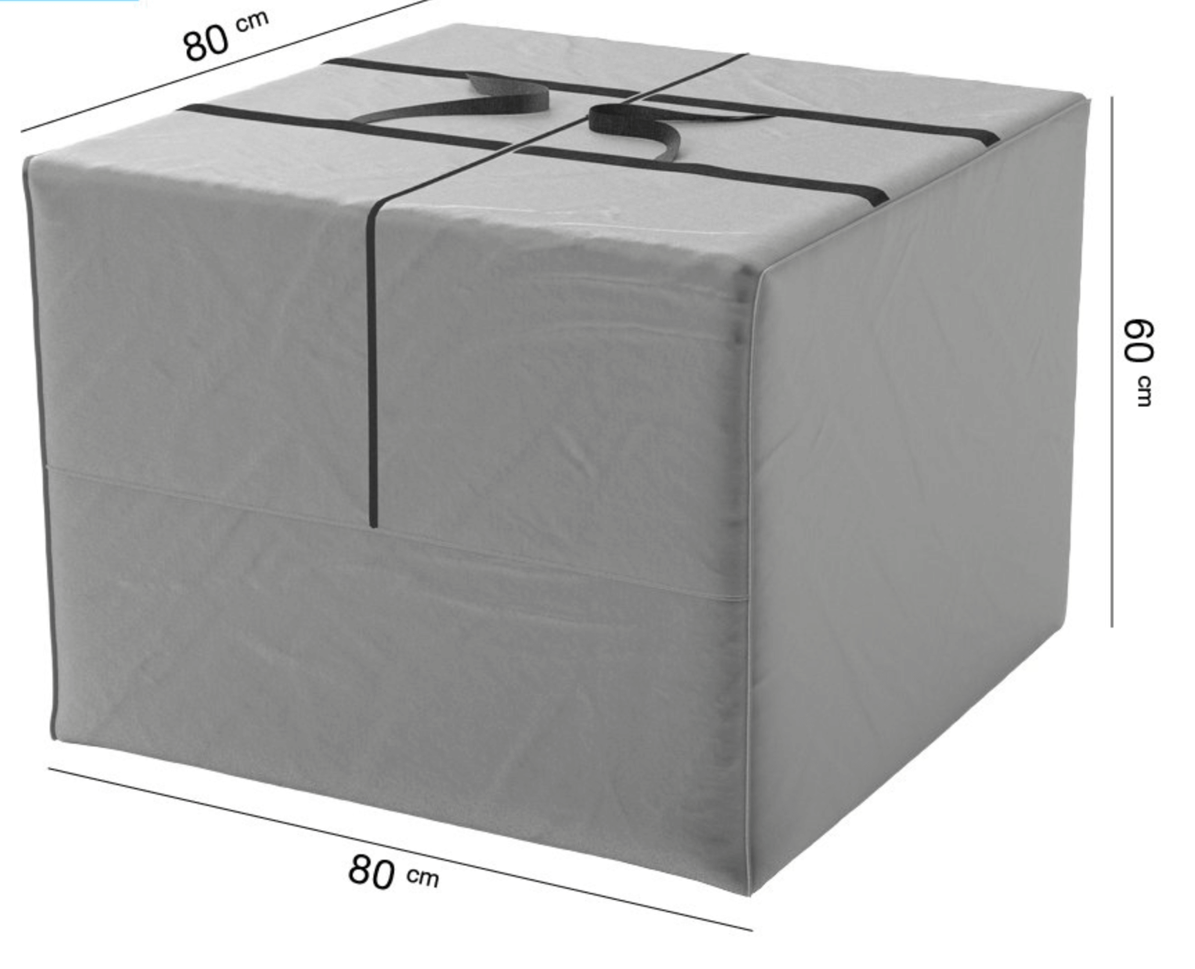 Kussentas loungekussens 80 x 80 H: 60 cm