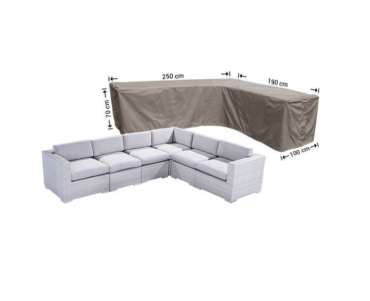 RHS250190rightRt0piwLiTAUUx Hoekbank beschermhoes  250 x 190 x 100 H: 70 cm