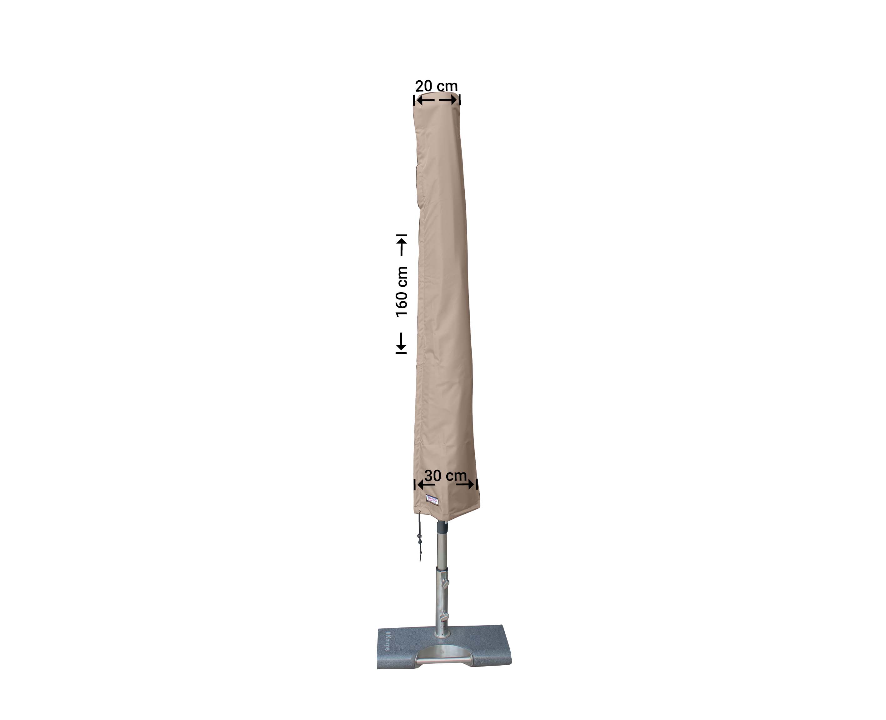 RUS160_8720726723299 Afdekhoes voor parasol 160 cm