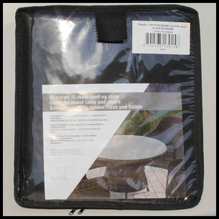 Ronde hoes voor tuinset Ø: 200 cm & H: 88 cm 