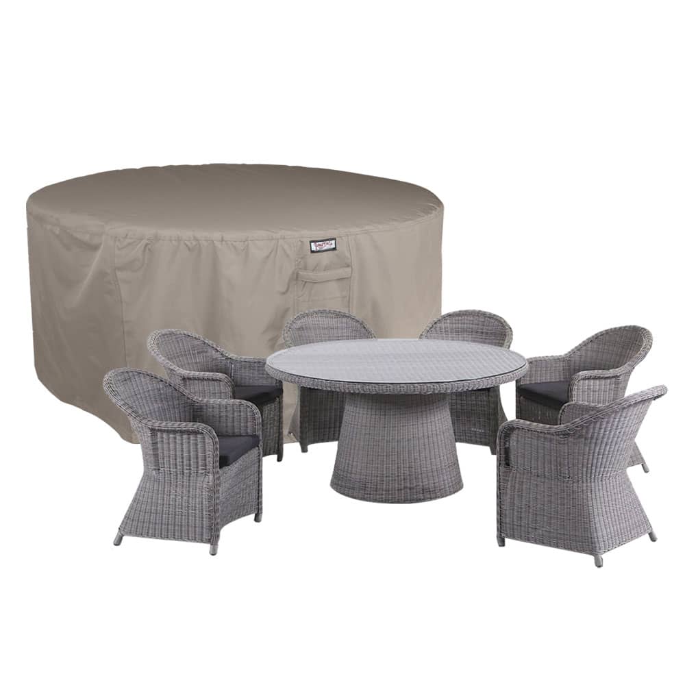 RDSR205-completeNtdY7cqP63GFR Ronde tuinset hoes Ø 205 H: 85 cm