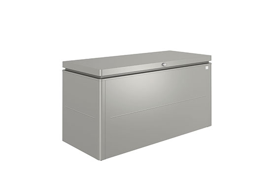 Kwartsgrijs-metallic Biohort loungebox 160 x 70 H: 83,5 cm