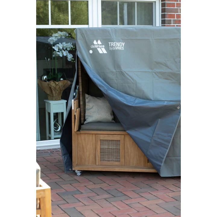 Strandkorfhoes 152 x 95 H: 165 / 140 cm deVries Classic XXL Strandkorfhoes 152 x 95 H: 165 / 140 cm deVries Classic XXL