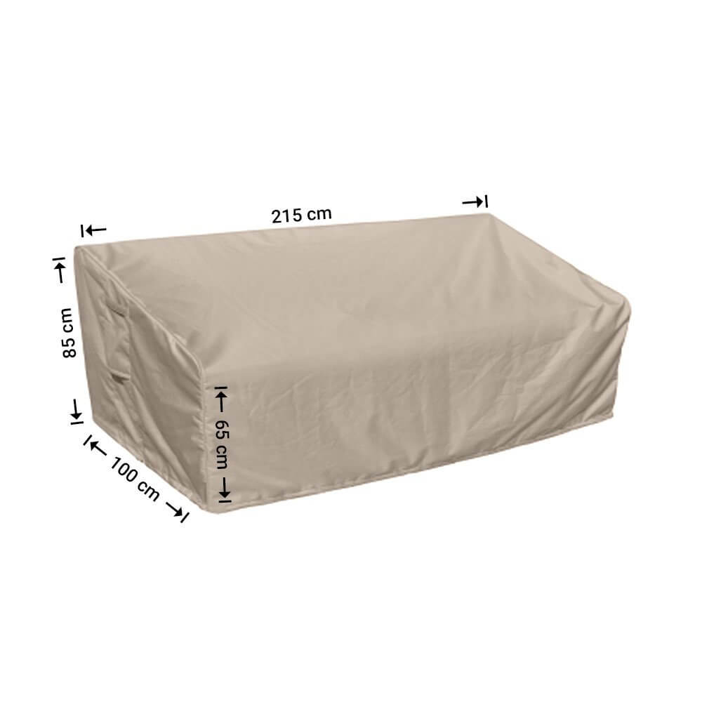 Beschermhoes schuin aflopende loungebank 215 x 100 H: 85/65 cm