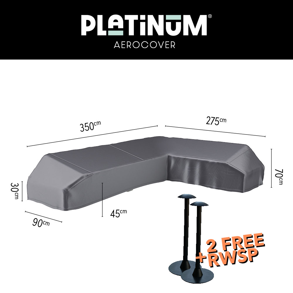 Hoes platformsofa 350 x 275 x 90 H: 30/45/70 cm Hoes platformsofa 350 x 275 x 90 H: 30/45/70 cm