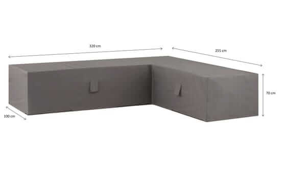 Hoes voor hoekbank 320 x 255 H: 70 cm