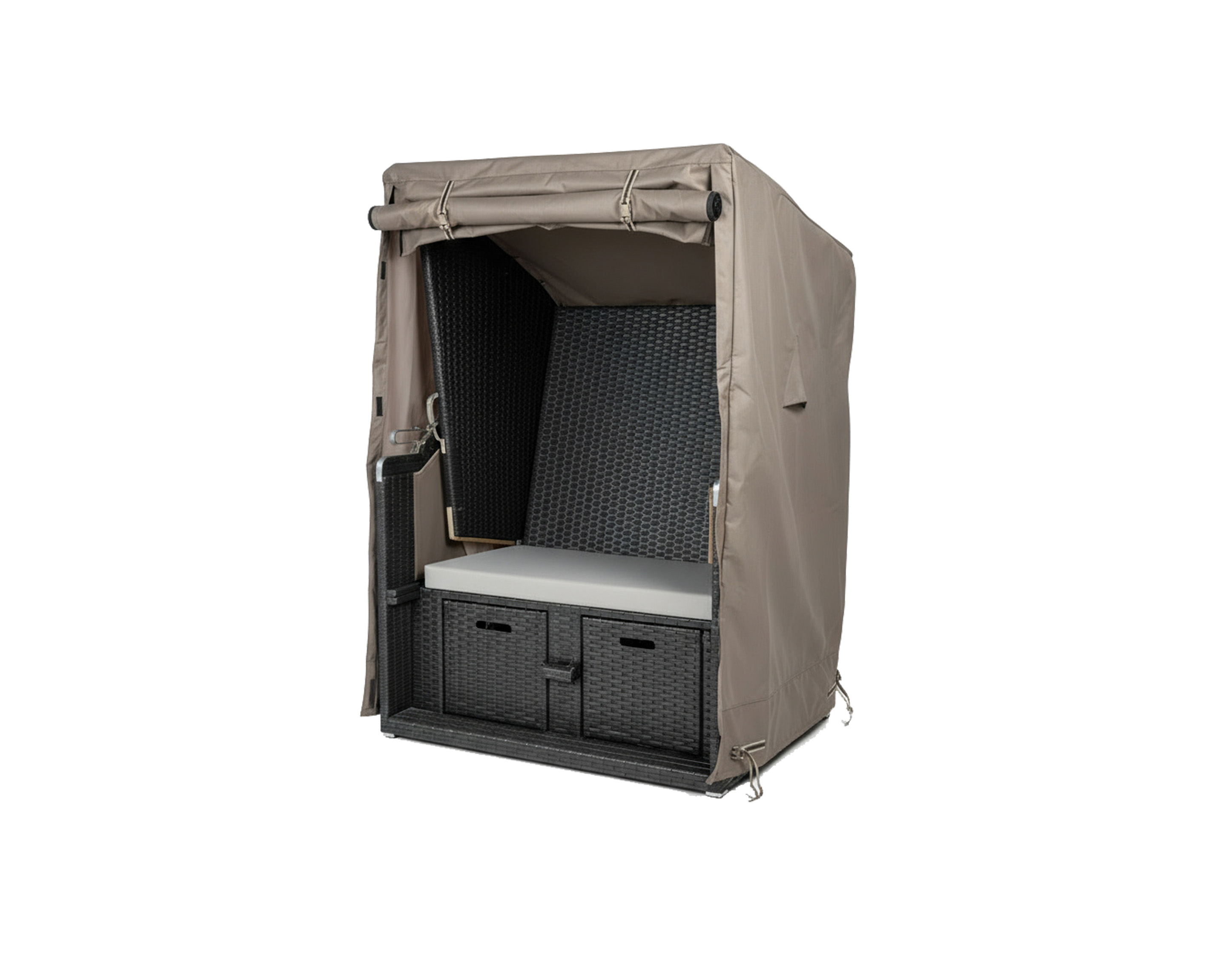 Hoes strandkorf 120 x 90 H: 165 / 145 cm