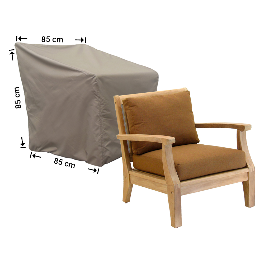 Hoes voor lounge stoel met hoge rugleuning 85 x 85 H: 85/65cm