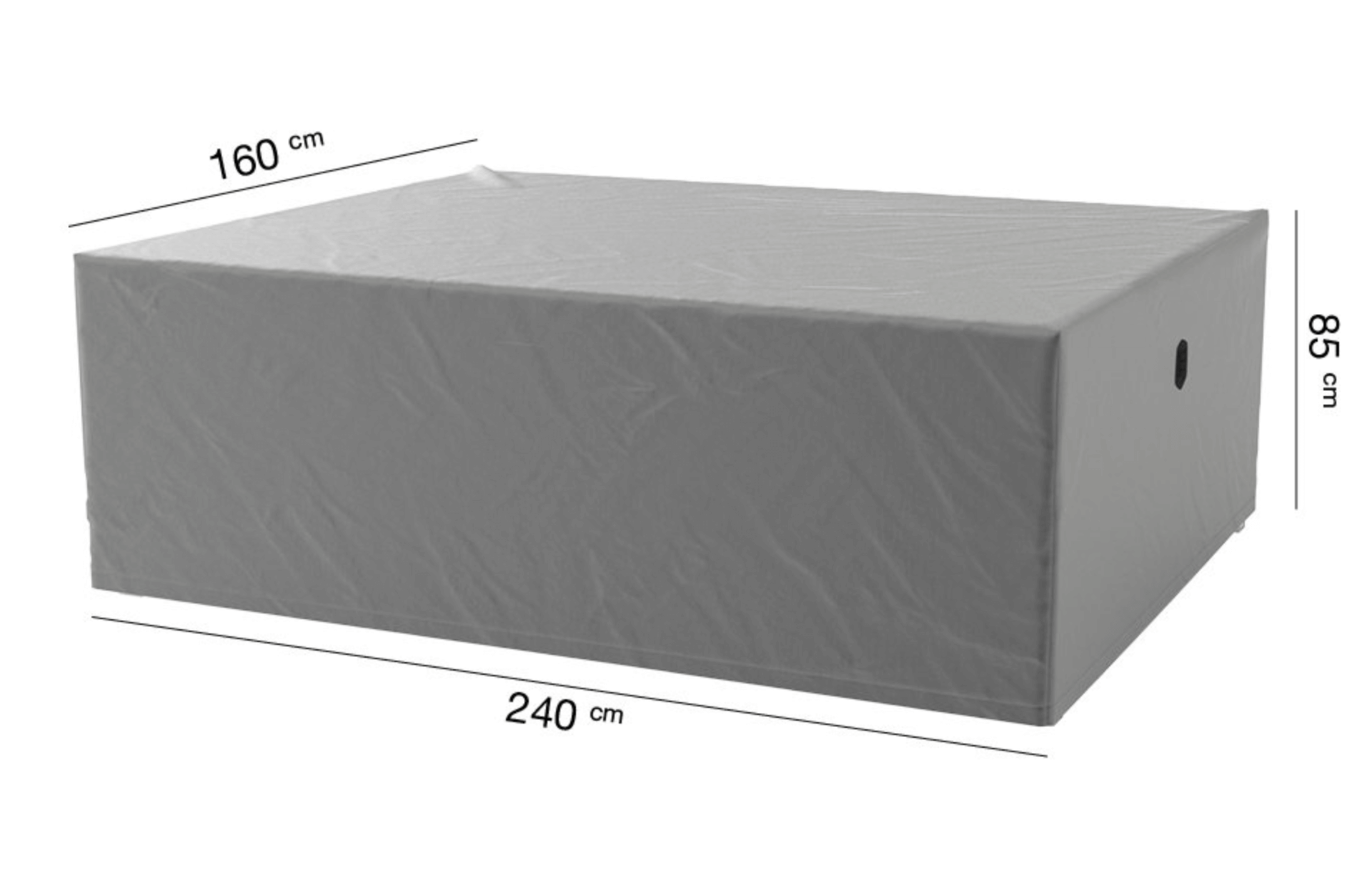 Hoes voor tafel en stoelen 240 x 160 H: 85 cm