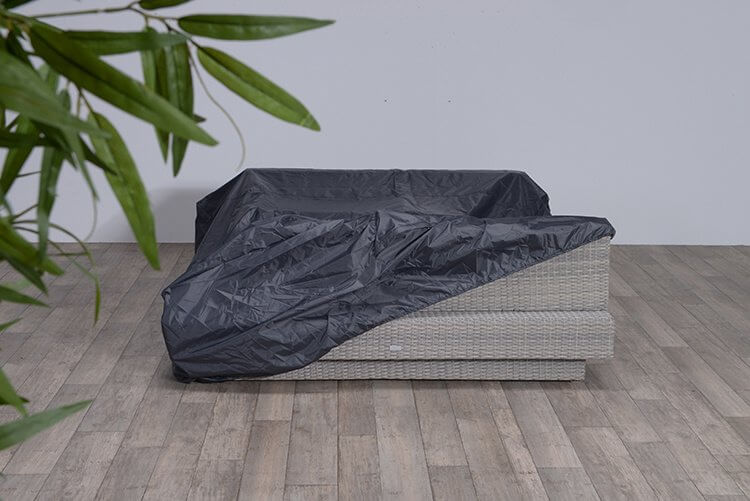 Hoes voor hoekbank en tafel 255 x 205 x 73 H: 80 cm