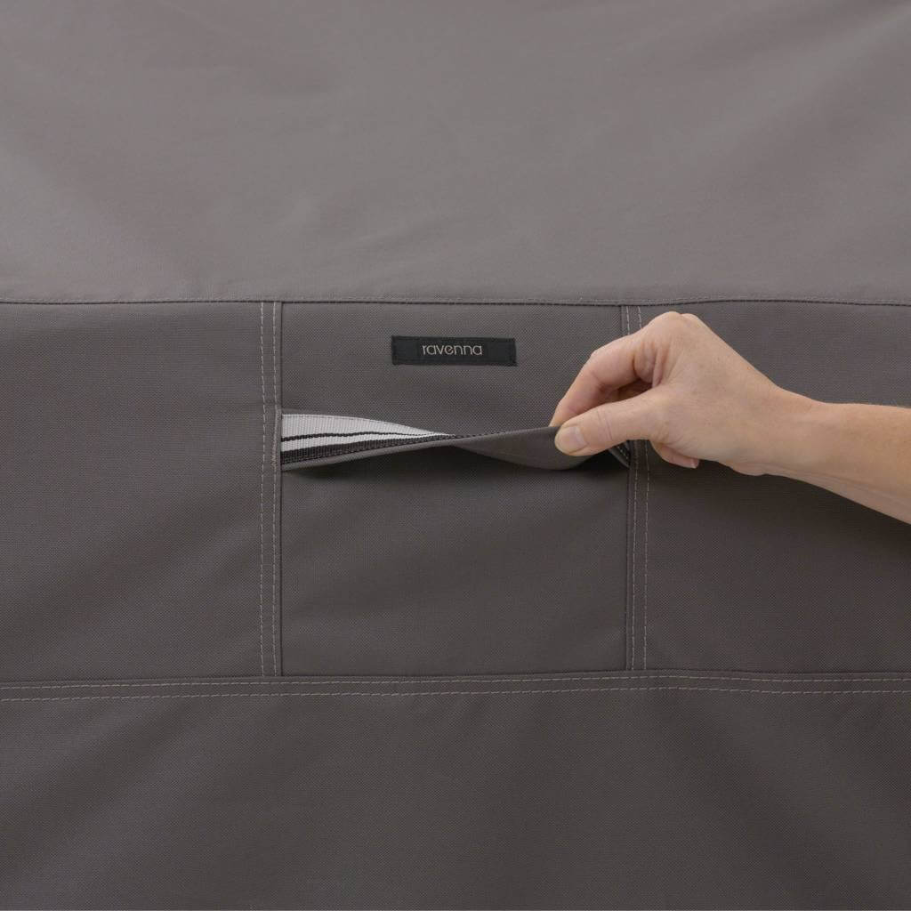 ravenna-detail-handleaXRONlb4uA8PI Hoes voor vierkante tuinmeubelset 249 x 249 H: 58 cm