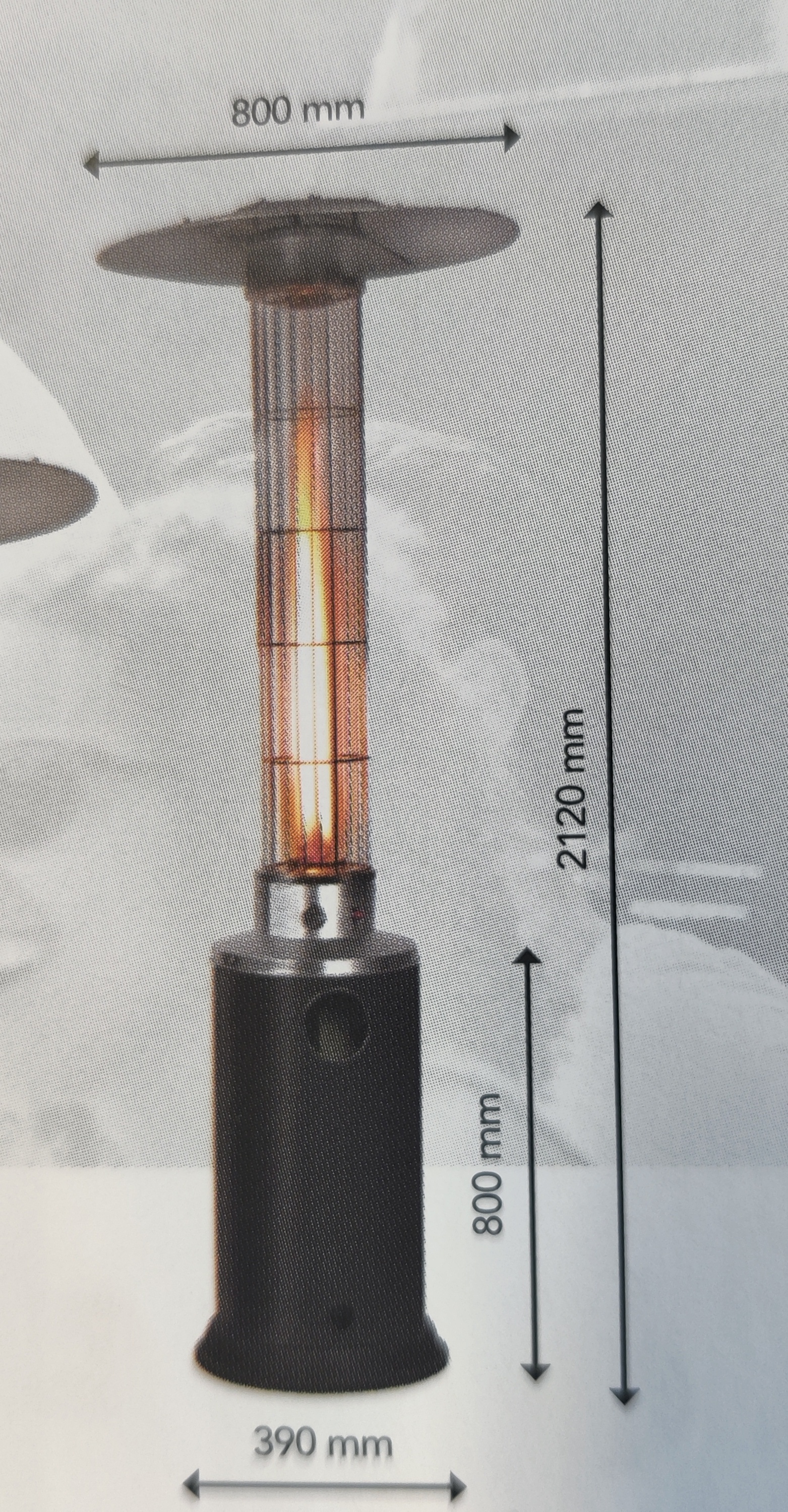 IMG_20230707_150829__01 Beschermhoes voor Eurom, Flameheater H: 212 cm & Ø: 80 cm