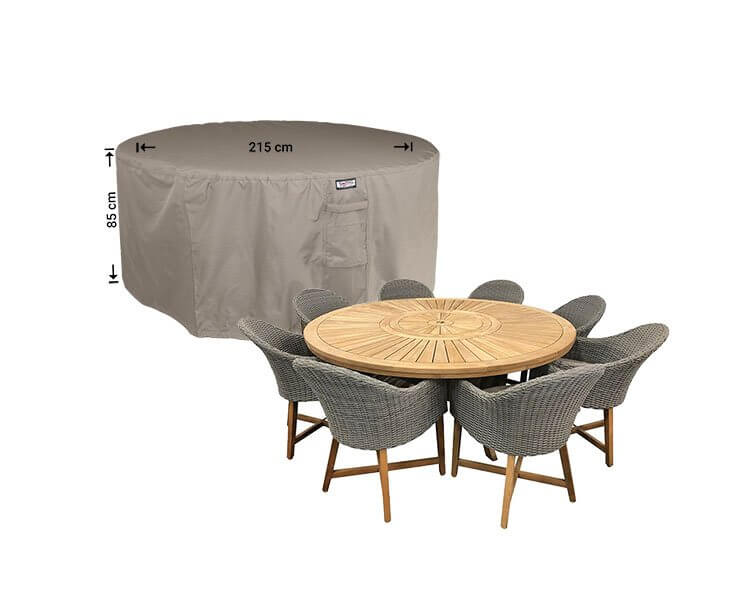 RDSR215ZXhpymmA96AshRKRBon274XxvN Ronde beschermhoes voor tuinset rond 215 cm H: 85 cm
