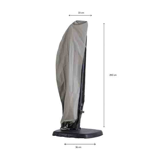 Gebogen parasol cover H: 283