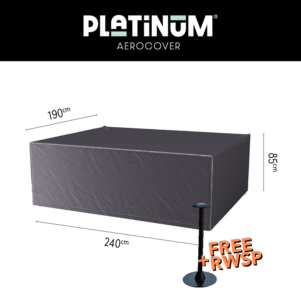 Hoes voor tuinset 240 x 190 H: 85 cm Hoes voor tuinset 240 x 190 H: 85 cm
