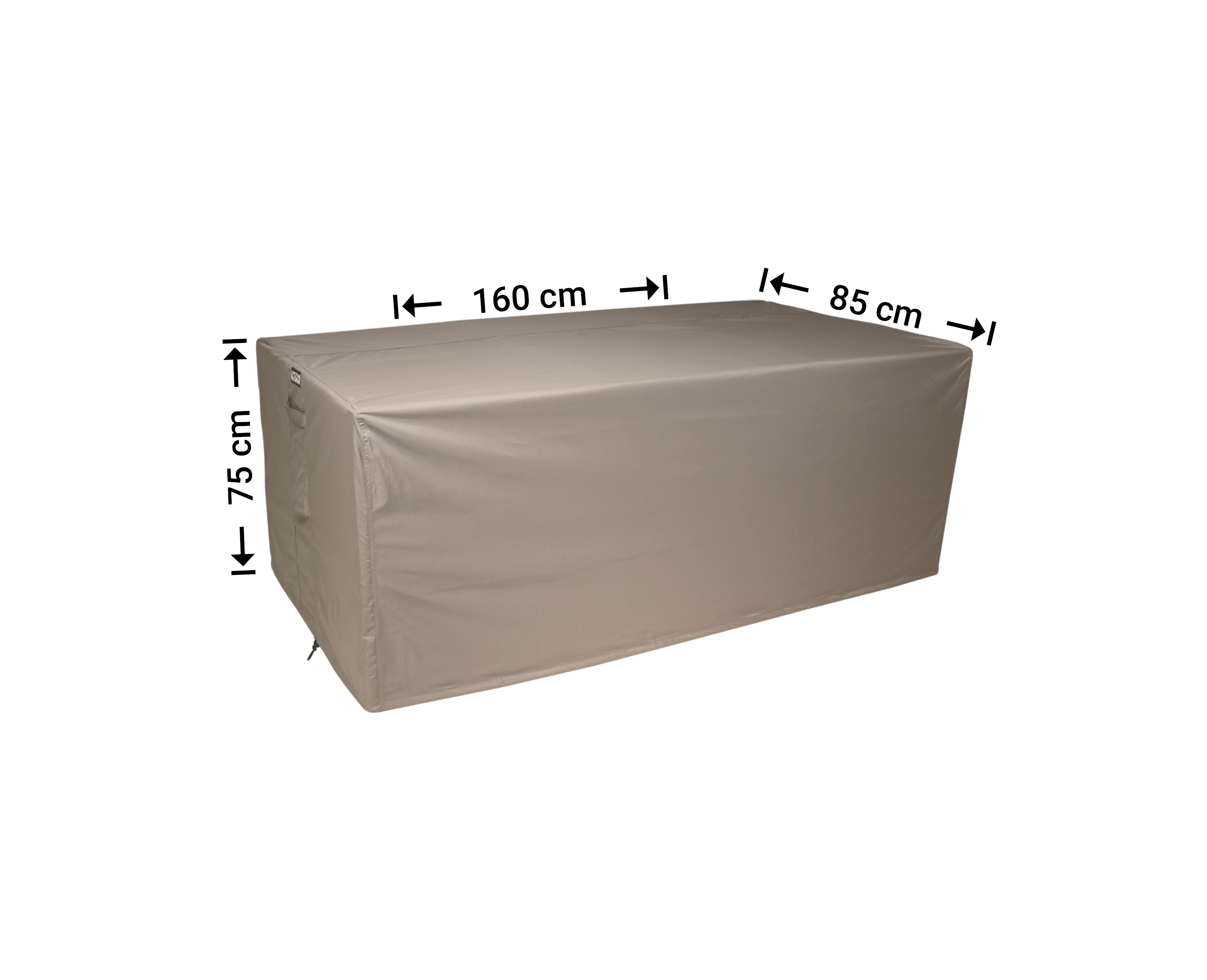 Hoes voor loungebank 160 x 85 H: 75 cm small