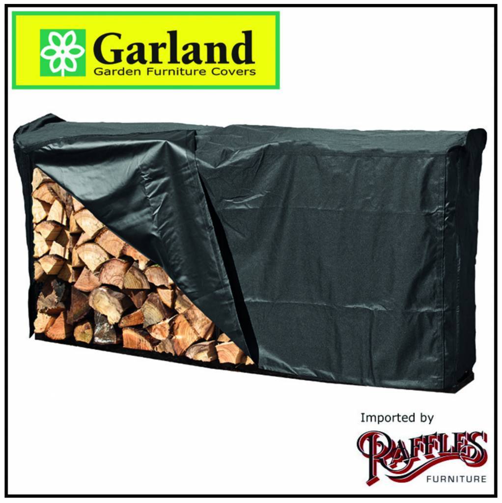 Rek voor openhaardhout incl. hoes 204 x 35 H: 96 cm