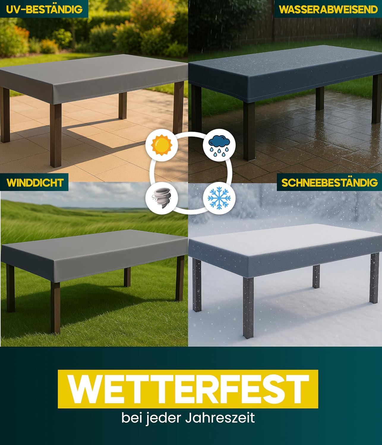 Tafelblad beschermhoes van ProCap® 55 x 55 cm