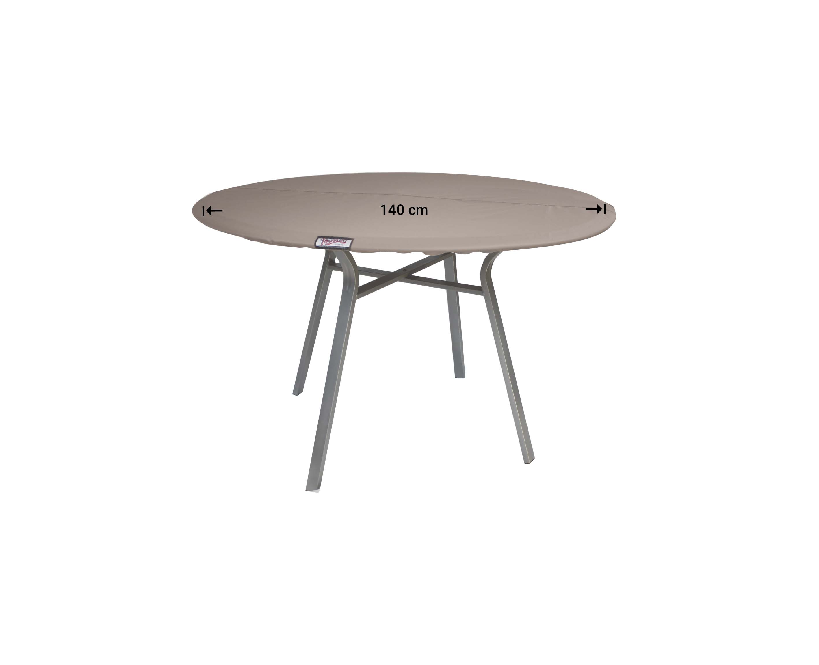 Tafelbladhoes rond Ø: 140 cm Tafelbladhoes rond Ø: 140 cm