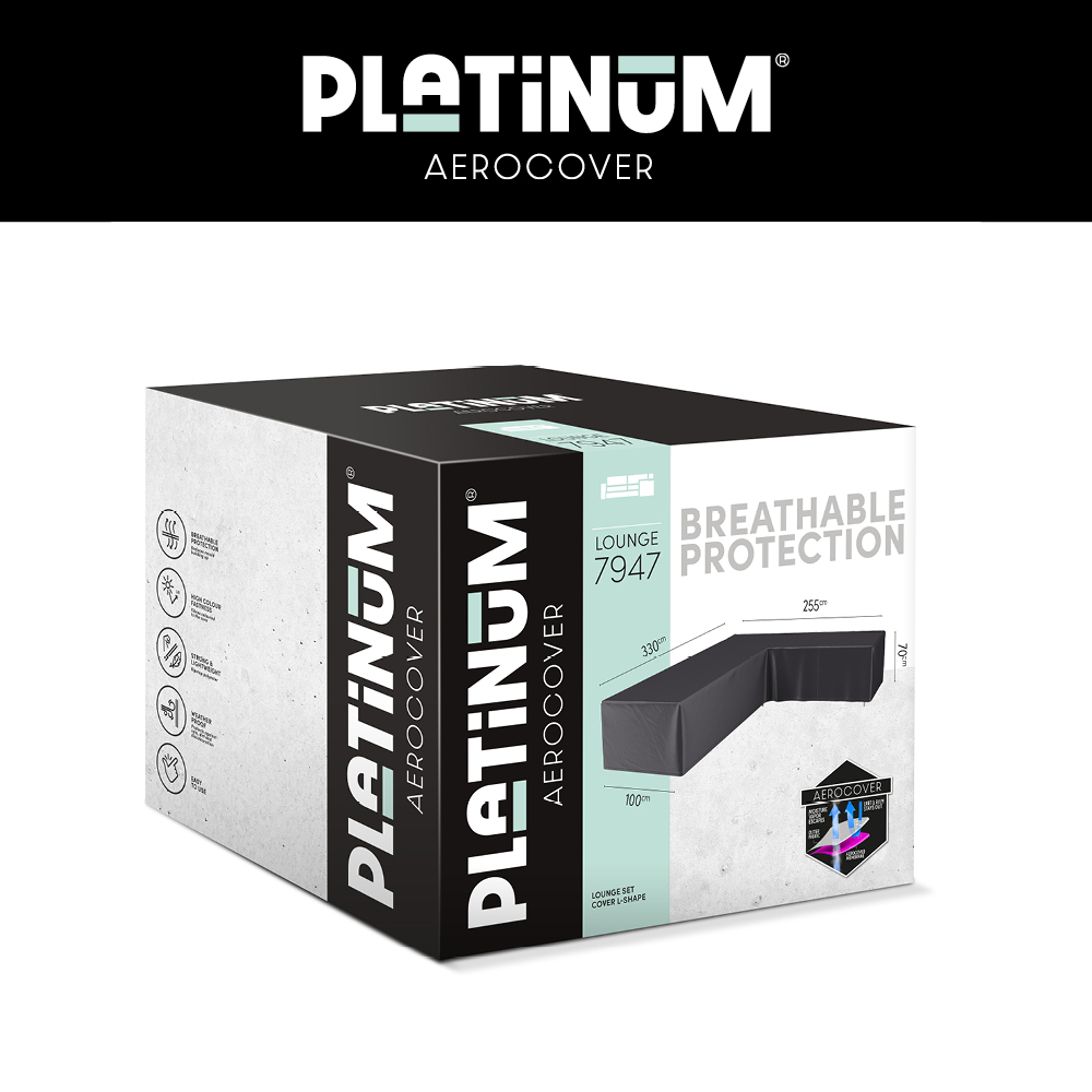 Hoes voor loungebank 330 x 255 x 100 H: 70 cm Hoes voor loungebank 330 x 255 x 100 H: 70 cm