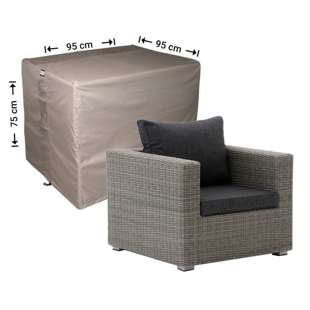 Hoes voor loungestoel 95 x 95 H: 75 cm