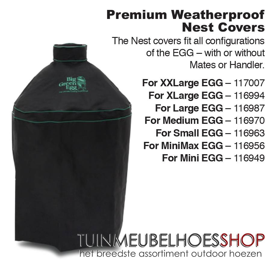 Hoes voor Big Green Egg Mini Ø: 50 cm & H: 50 cm