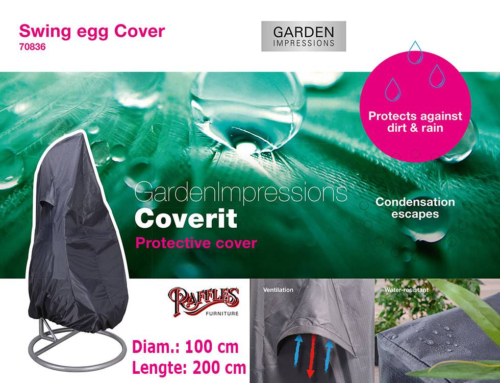 70836-coverit-garden-impression-egg-chair-stoel-ha Hoes voor hangstoel Ø: 100 cm & H: 200 cm