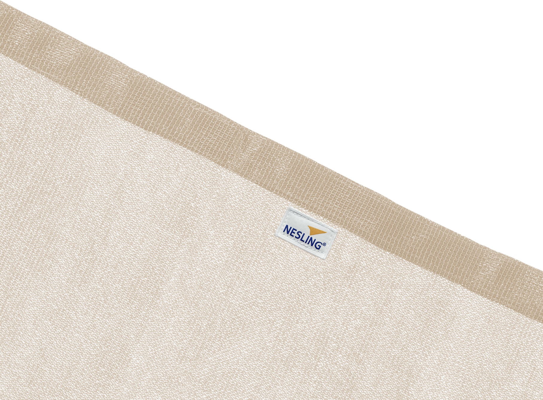 Rechthoekig 5 x 3  schaduwdoek detail  - zand