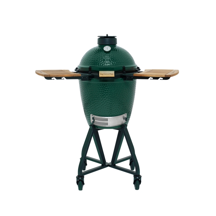 BGE-126528-big-green-egg-medium-integgrated-nesthandler-acacia-wood-egg-mates BGE-126528 hoes big green egg medium inclusief handler mates