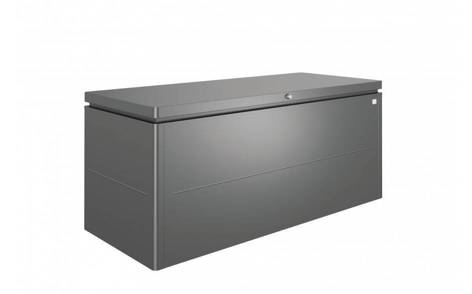 65075-loungebox-200-dunkelgrau-metallic Grote kist voor loungekussens 200 x 85 H: 90 cm