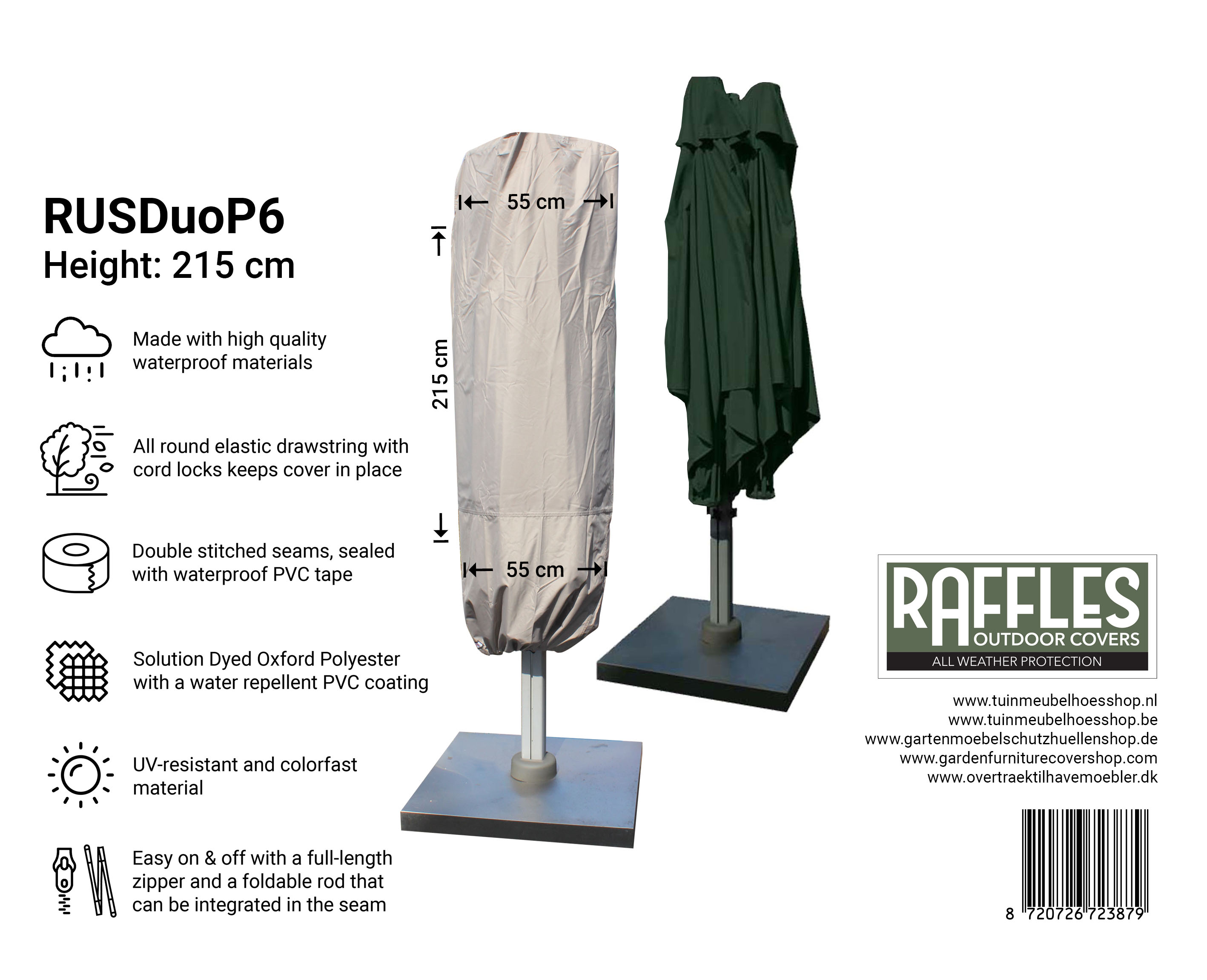 RUSDuoP6 Raffles Covers Duo Prostor Parasolhoes