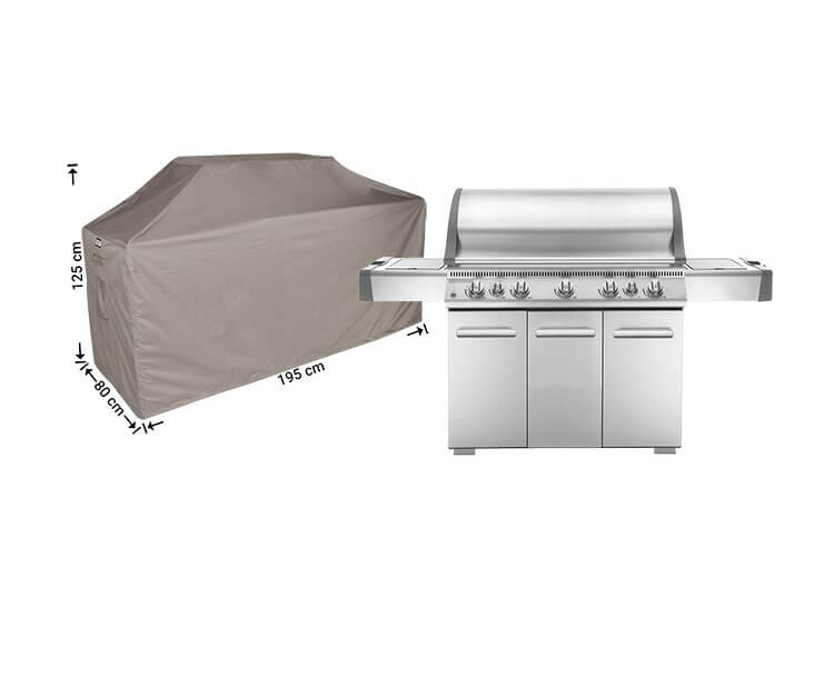 RBBQ195bEfmvobBefu15 Barbecue afdekhoes 195 x 80 H: 125/115 cm