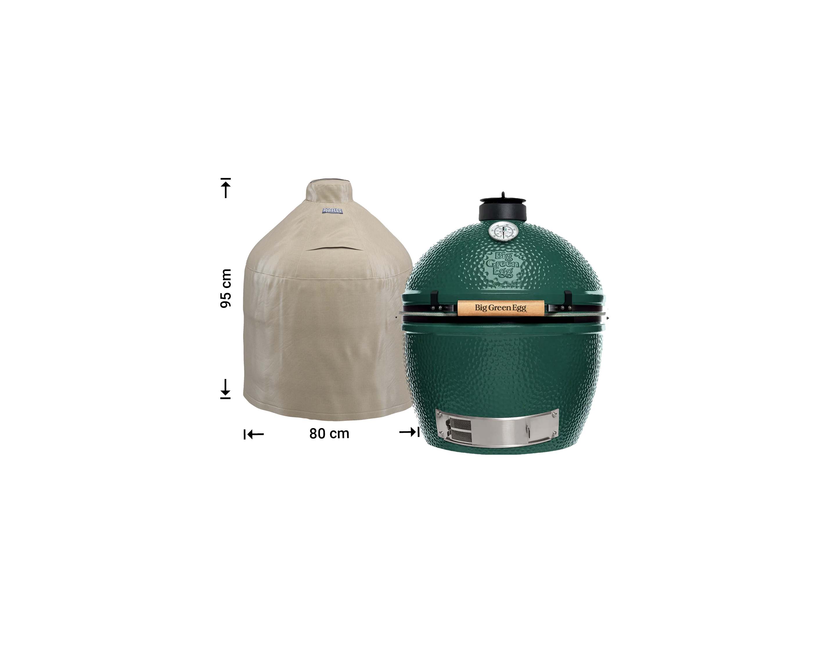 Kamado hoes Ø: 80 H: 95 cm, Big Green Egg Large en XLarge Kamado hoes Ø: 80 H: 95 cm, Big Green Egg Large en XLarge