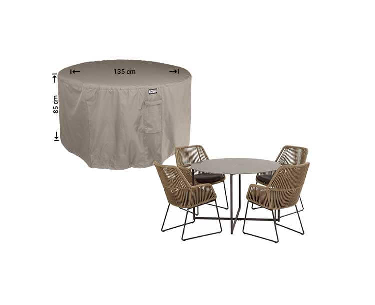 RDSR135-23s0ZsSr2IHYS2 Ronde tuinsethoes Ø: 135 cm & H: 85 cm