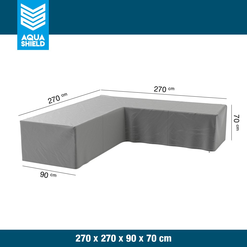 5738-lounge-hoek-set-hoes-L-vorm-270-x-270-cm-Aqua-Shield-8720039161887 Hoes lounge hoekbank 270 x 270 x 90 H: 70 cm