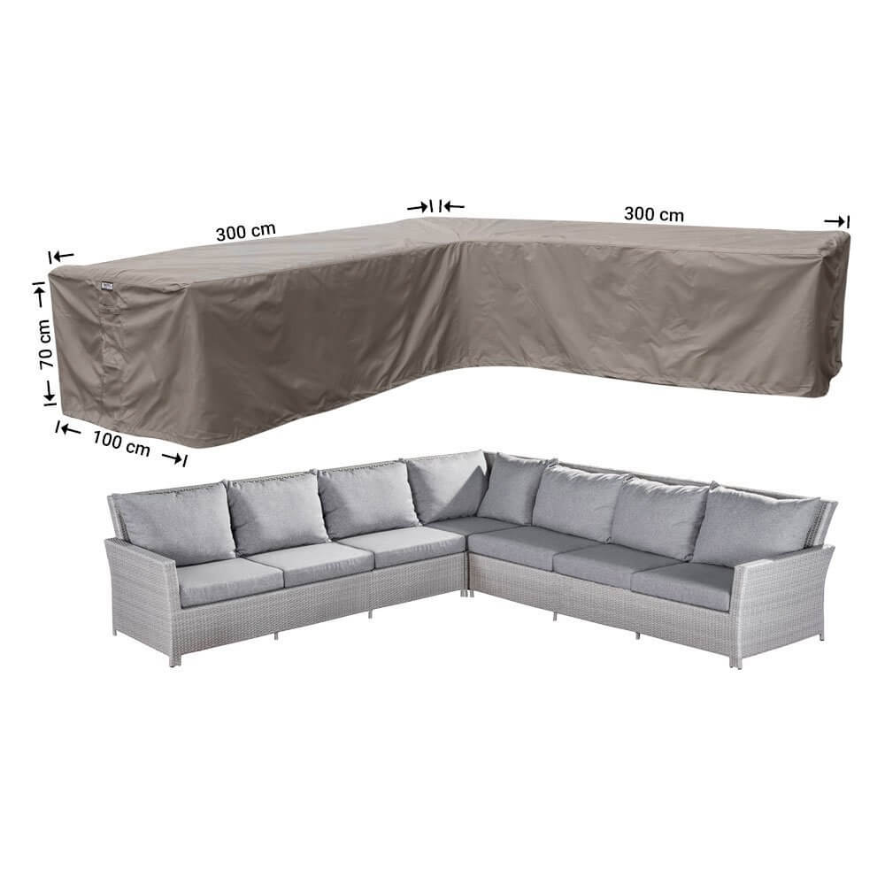 rhs300-complete4zyzi69MOH96t Asymmetrische hoekbank hoes 300 x 300 x 100 H: 70 cm