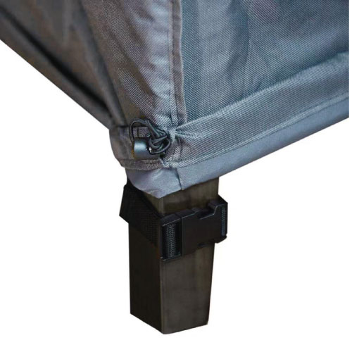 Hoek hoes 305 x 250 H: 100 / 70 cm - hoog model - L-vorm Loungeset  Hoek hoes 305 x 250 H: 100 / 70 cm - hoog model - L-vorm Loungeset