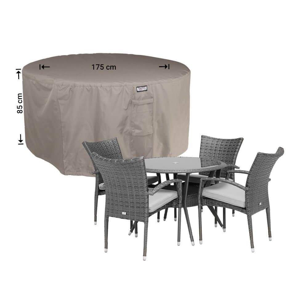 rdsr175-complete5sU8oGgfmE3DJ Beschermhoes ronde tuinset Ø: 175 cm & H: 85