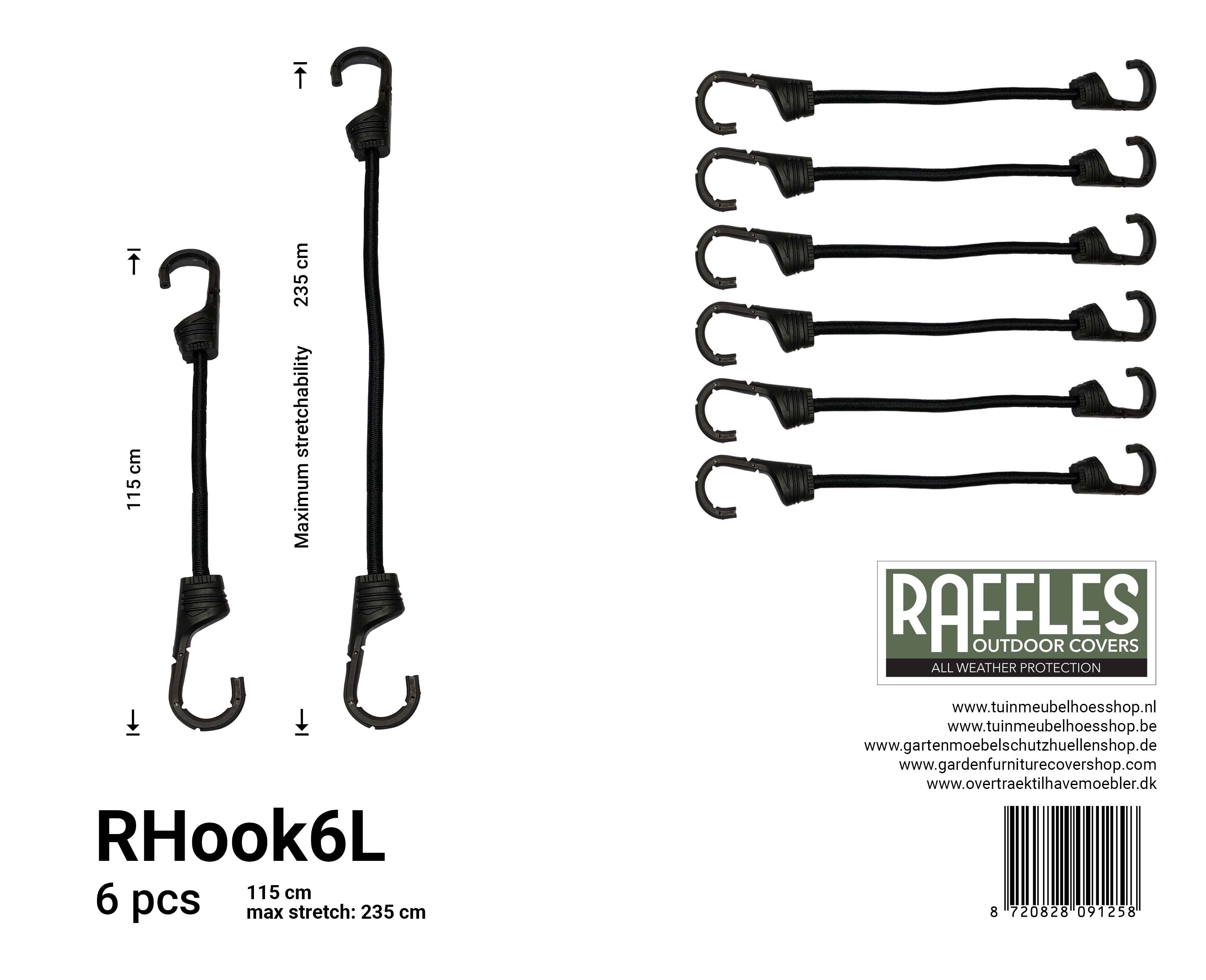 RHook6L_8720828091258 Bungee spanelastiek met haken 115/225 cm