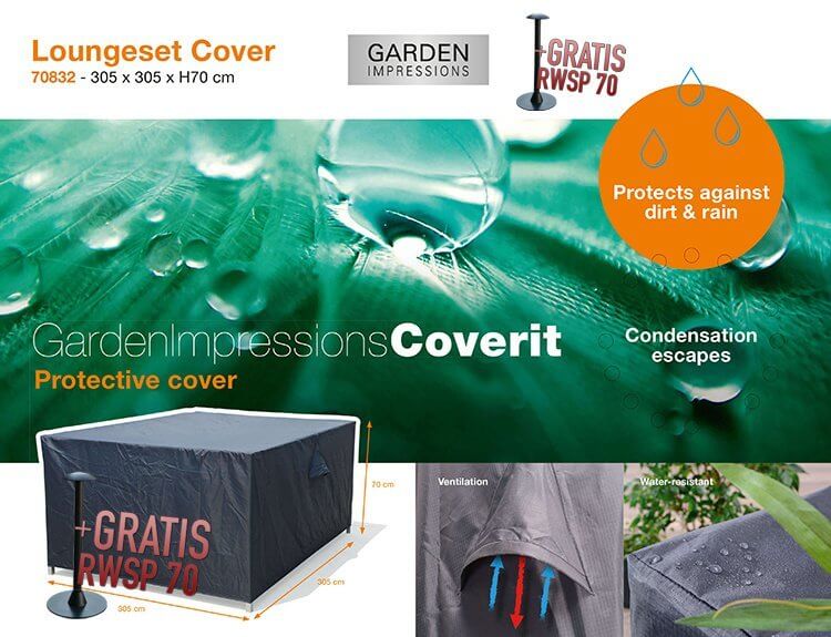 70832-grote-hoes-voor-launch-lounge-setHccdZepmqWIA0 Garden Impressions hoes voor loungesets 305 x 305 H: 70 cm