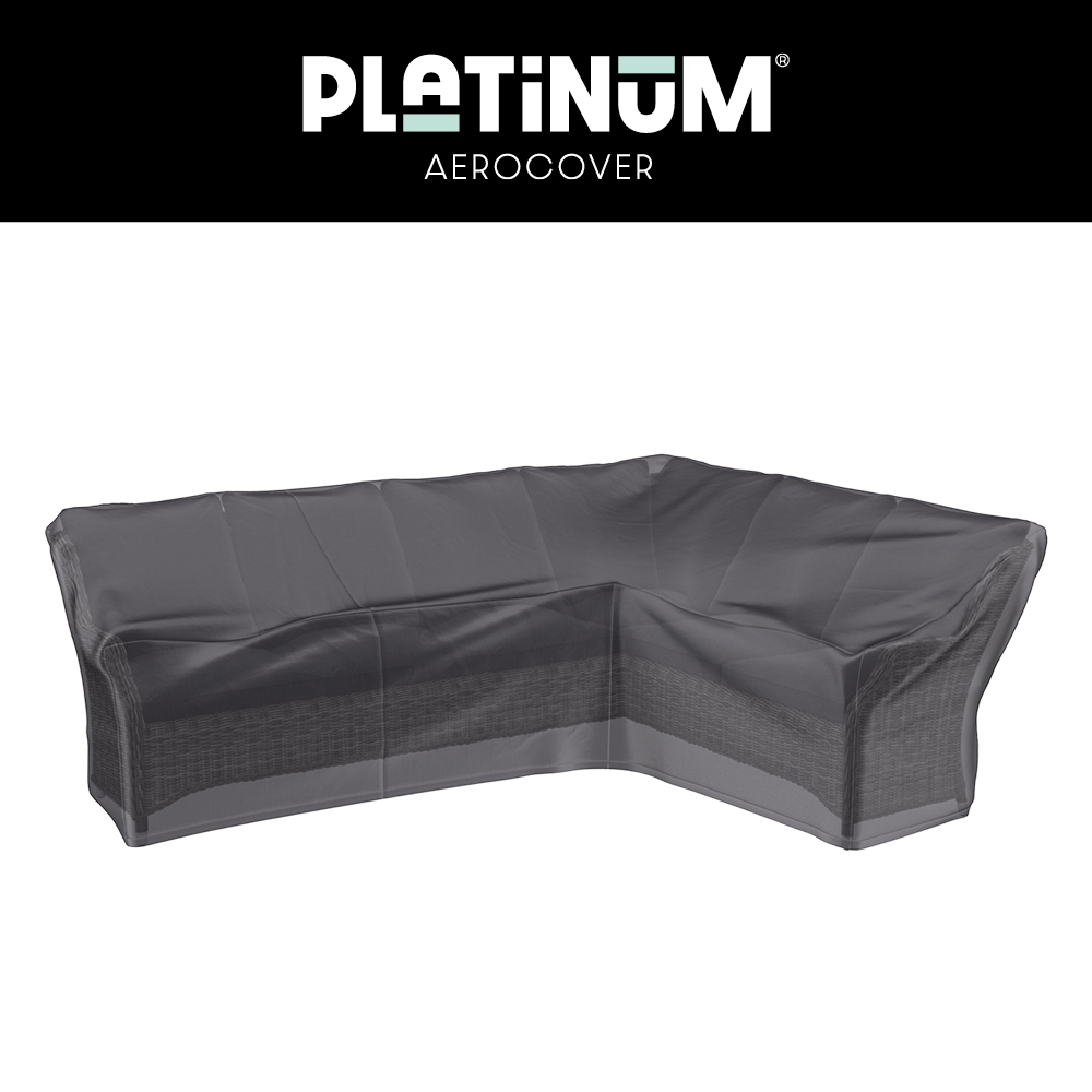 Hoes 355 x 275 x 100 H: 90/65 cm, voor L-vrom loungeset, hoog model rechts