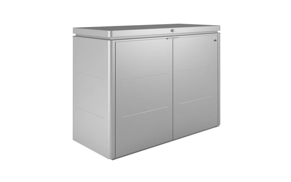 highboard160-silber Biohort tuinkast 160 x 70 H: 118 cm