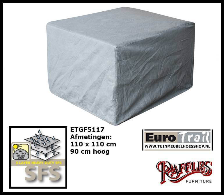 Loungestoelhoes 110 x 110 H: 85 cm