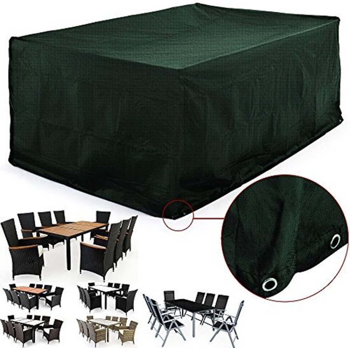 Beschermhoes tuinset 308 x 138 H: 89 cm Beschermhoes tuinset 308 x 138 H: 89 cm