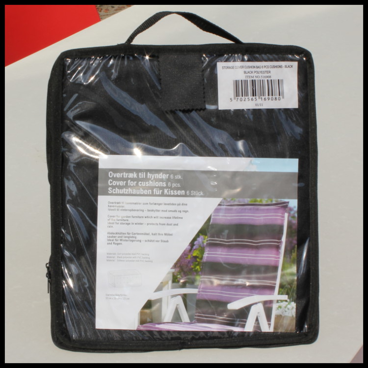 Tuinkussen opbergtas 125 x 50 H: 32 cm